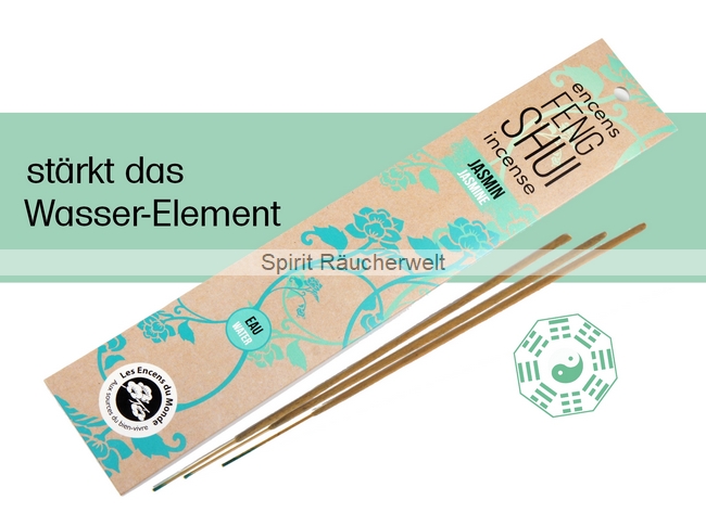 Wasser - Jasmin | Feng Shui Räucherstäbchen von Aromandise