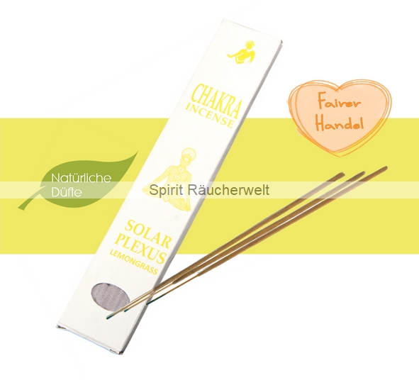 Nabelchakra - Solar Plexus Tibetische Chakra Räucherstäbchen - Buddhist Incense