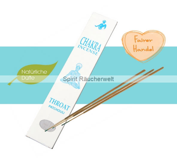 Halschakra - Throat Tibetische Chakra Räucherstäbchen - Buddhist Incense