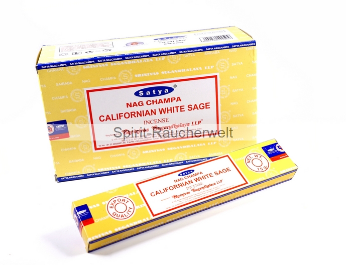 Nag Champa California White Sage 15g Räucherstäbchen Satya