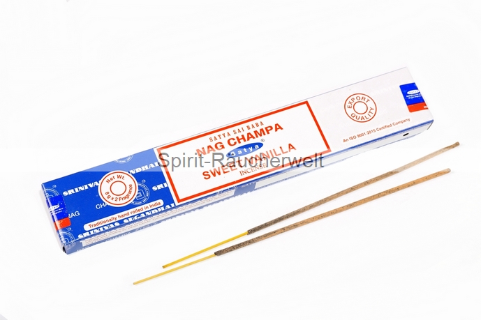 Nag Champa Sweet Vanilla Räucherstäbchen Satya