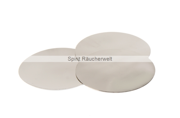 Räucherplättchen vernickelt 49,5mm