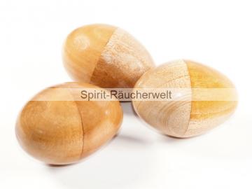 Rassel Ei - Ei Shaker- Schamanen Rassel | Holz natur - D5x7cm - zart und leise