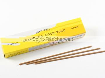 Sparklink Gold Yuzu | Scentsual  - natürliche japanische Räucherstäbchen | Nippon Kodo